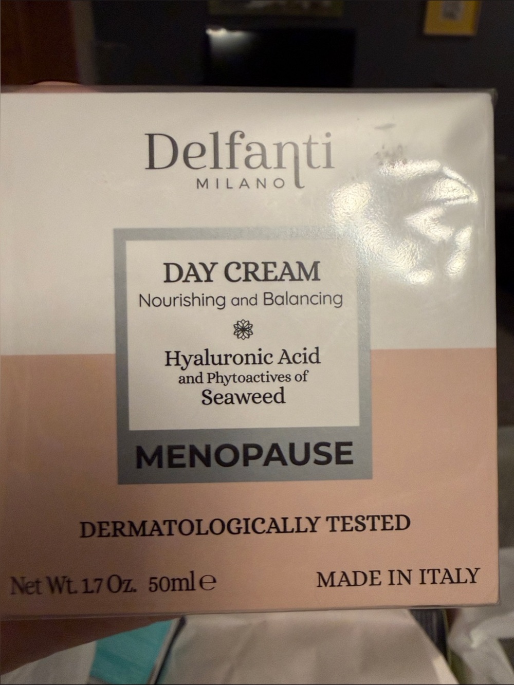 Delfanti Menopause Day Cream - Pink Hydrating Hyaluronic Acid Moisturizer